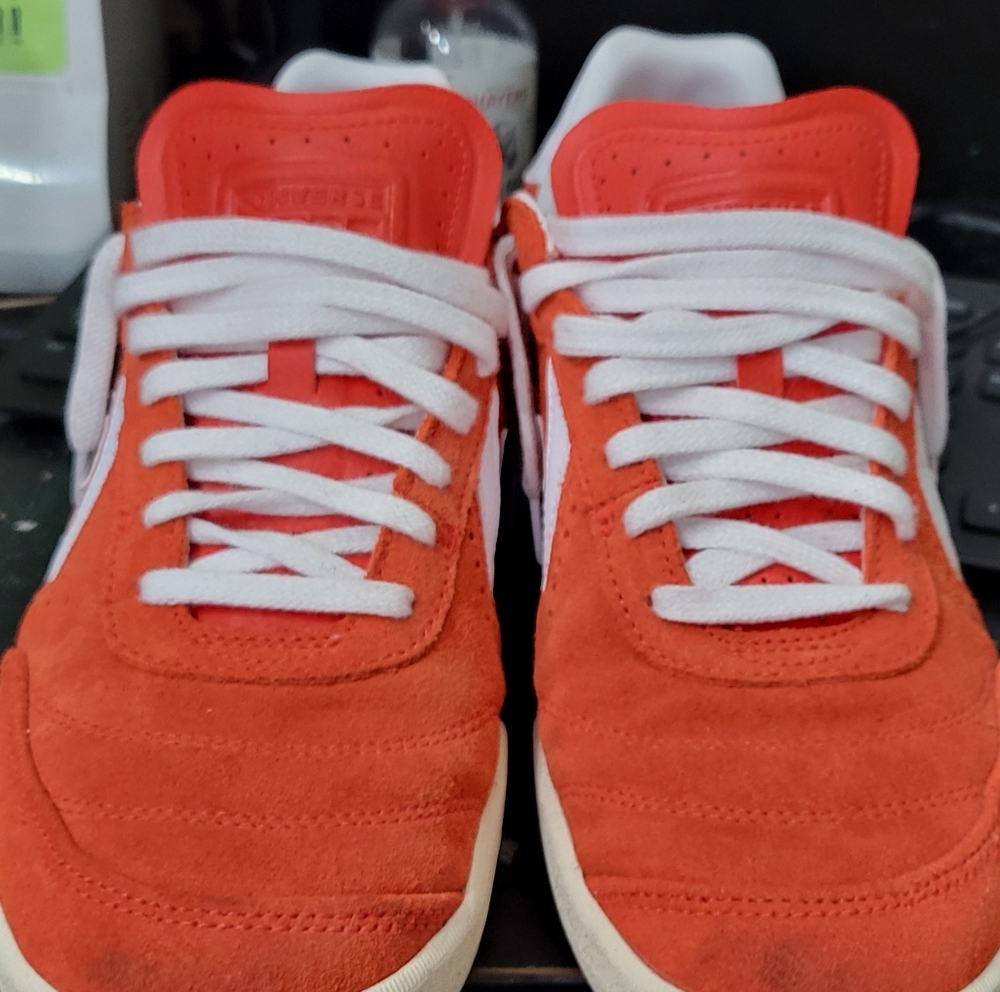 Converse Red and White Sneakers - Picture 4 of 9